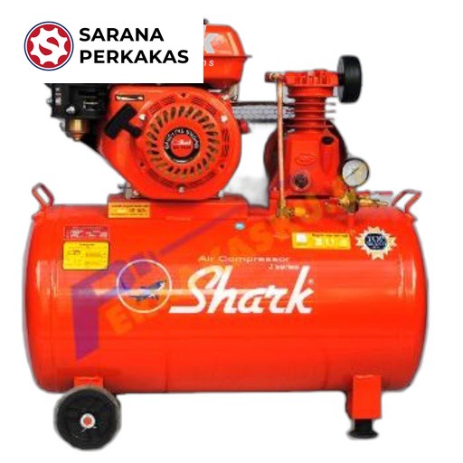 SHARK Kompresor LWP-8005 5 HP/3.7Kw/8Bar dengan elektromotor Yama