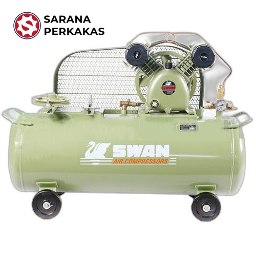Swan Kompresor Angin/Air Cooled Heavy Duty Air Compressor SVU-202 Dengan Motor Jiayu 2 Hp 1 Phase
