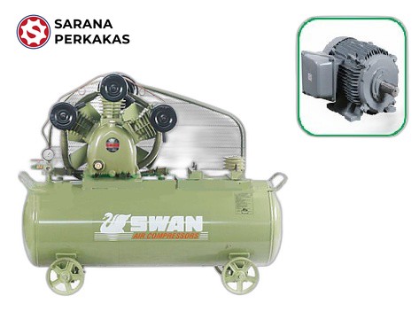 Swan Kompresor Angin Automatic Dengan Motor Hitachi 7.5 HP/3P (HWP-307)