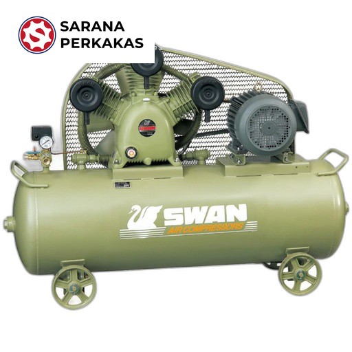 Swan 7.5 HP SWP-307 8 bar Kompresor Angin Automatic dengan Elektromotor Yama