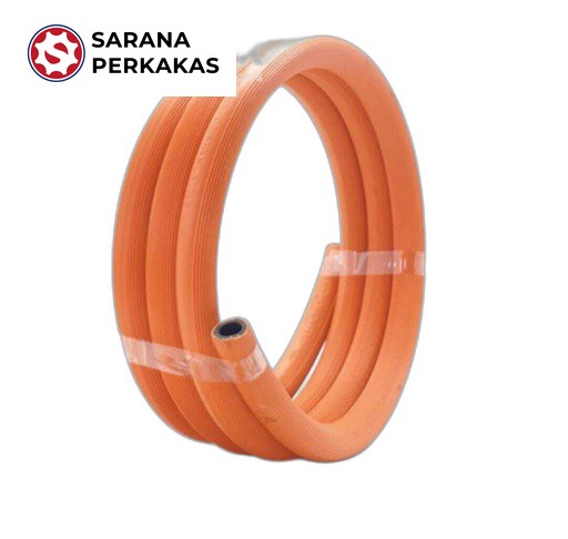 Selang Gas LPG 3/8 3 Lapis Free 2 Klem Selang / Meter