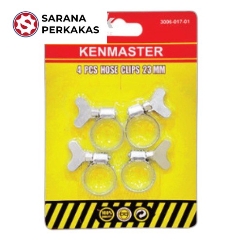 KENMASTER KLEM SELANG SET 4 PCS YELLOW (MOQ 1 DUS)