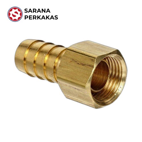Generic Nepel Kuningan Drat 1/2 Inch x Hose 5/16 Inch