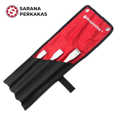 MaxPower 3 Pcs Octagonal Steel Cold Chisel Set /Pahat Batu
