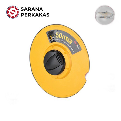 Deli Measuring Tape / Meteran Gulung / Meteran Kain 50 Meter 8217 (1 PCS)