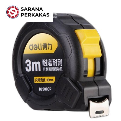 Deli Tape Measure / Meteran Ukuran 3 m Auto Correct DL9003P (12 PCS)