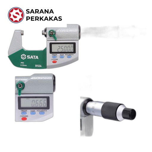 Sata IP65 Digital Micrometer 0-25 mm