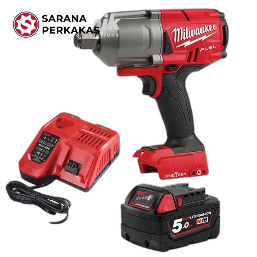 MILWAUKEE M18 FUEL 3/4 Inch High Torque Impact Wrench Set Battery And Charger
