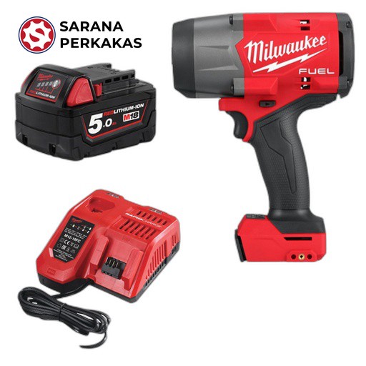 MILWAUKEE M18 FUEL Gen 3 1/2 Inch High Torque Impact Wrench Set Battery And Charger