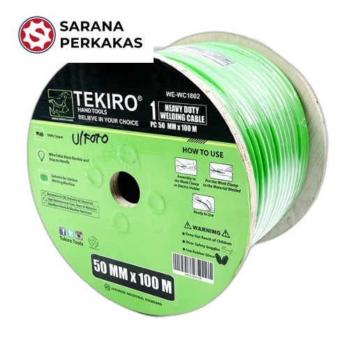 TEKIRO Heavy Duty Welding Cable/Kabel Las 50mm (100m) WE-WC1802
