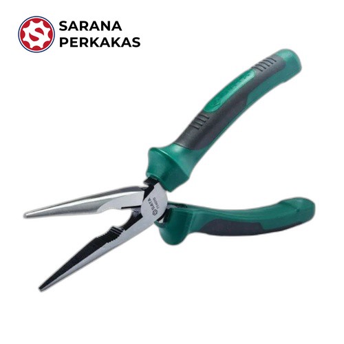 SATA HIGH LEVERAGE LONG NOSE PLIERS 8 INCH
