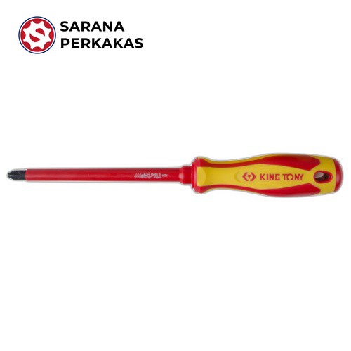KING TONY VDE INSULATED SCREWDRIVER PHILLIPS PH2 x 100 MM