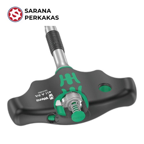 Wera T-handle adapter screwdriver with ratchet 411 A RA