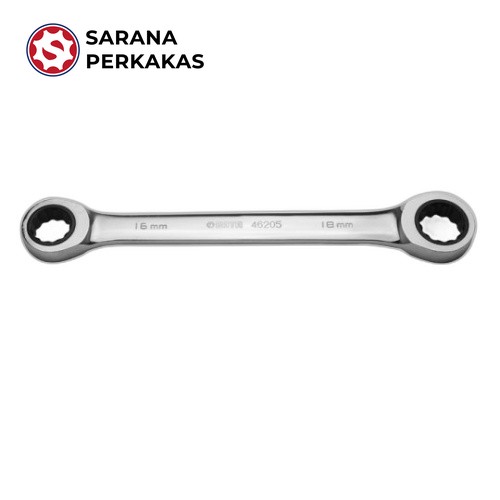 SATA Full Polish Box End Ratcheting Wrench 10X11 mm