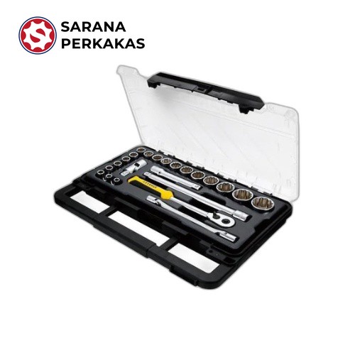 STANLEY FLEX WR METRIC SOCKET MODULE WITH TOOL CASE 23pcs 1/2 INCH