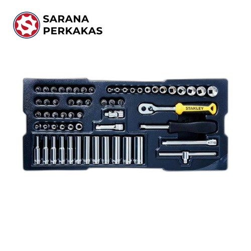 STANLEY METRIC SOCKET MODULE 60 PCS 1/4 INCH