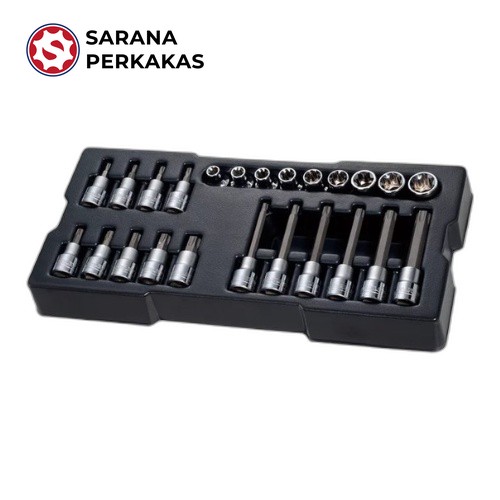 STANLEY METRIC BIT SOCKET MODULE 24 PCS 1/2 INCH