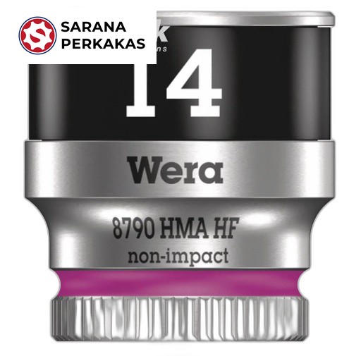 Wera Zyklop socket with 1/4 Inch drive, holding function 8790 HMA HF 14,0