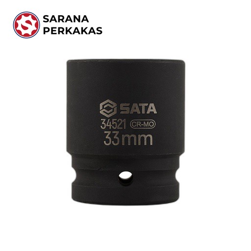 SATA 3/4Inch Dr. 6Pt. Impact Socket 33 mm